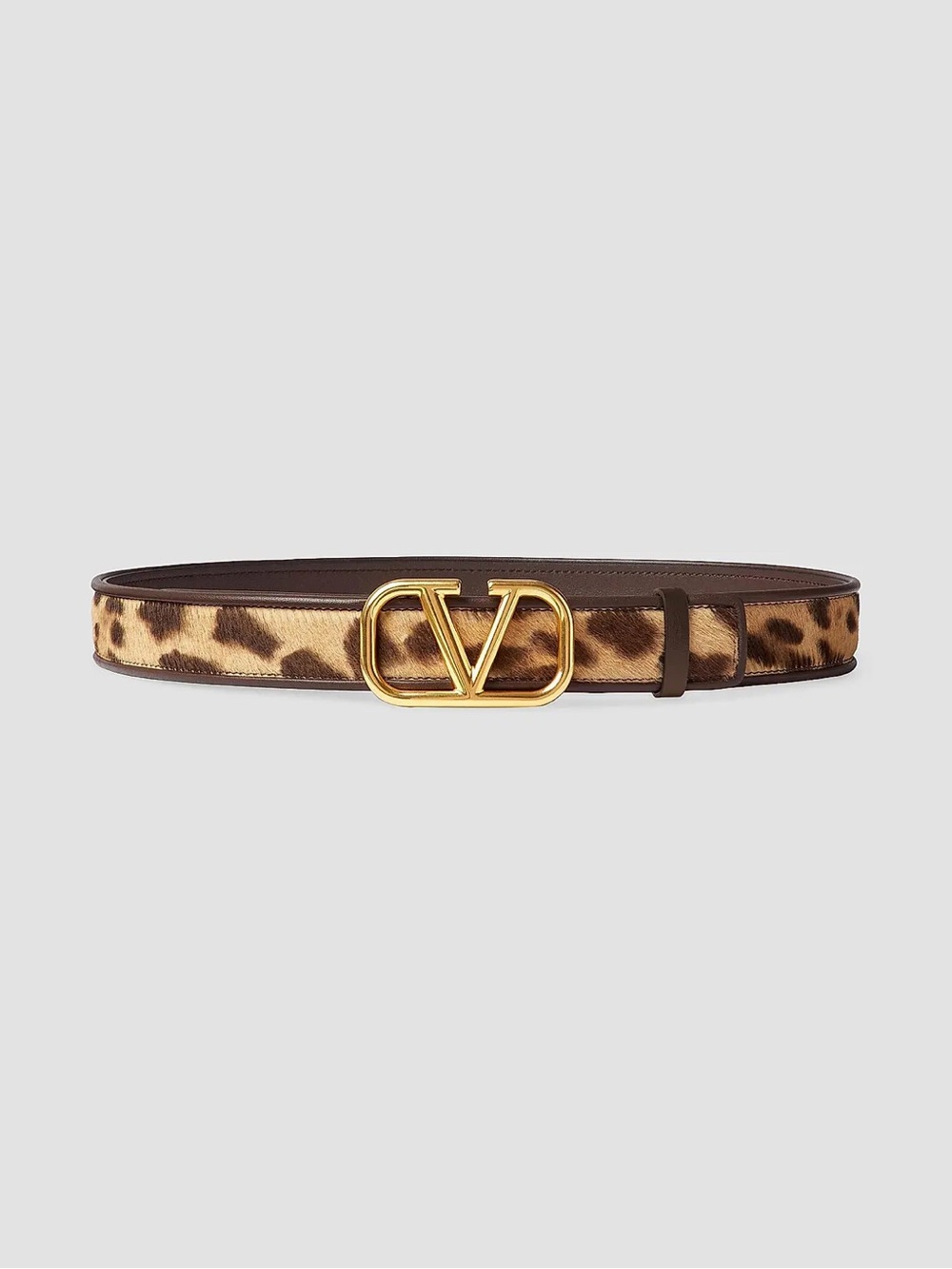 Vlogo Signature Calfskin Belt With Pony Animalier Effect 30 MM Valentino Animal